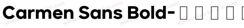 Carmen Sans Bold字体转换